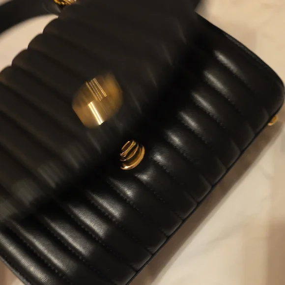 Coach Black Quilted Top Handle Shoulder Bag - Picture 8 of 9